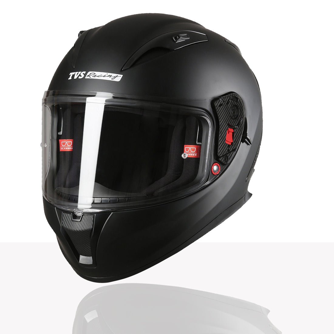 TVS Racing Dual Visor Helmet for Men – Anti-Fog Pin-Lock, Aerodynamic Design & DOT/ISI/ECE Certified – Premium Full Face Helmet For Men